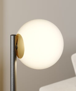 lampa stolowa gama w kolorze czarnym z kula