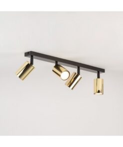 lampa sufitowa zoom 4 czarna mosiadzowana 33509 sigma lighting