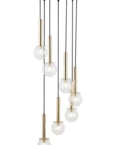 Daisy lampa wiszaca 7xG9 zlotatransparentny 40760