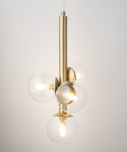 pol pm Lampa wiszaca kule PERLA LUX 4 Transparentny 40856 14542 2