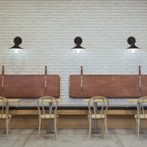 ZIDNA VINTAGE CRNA LAMPA